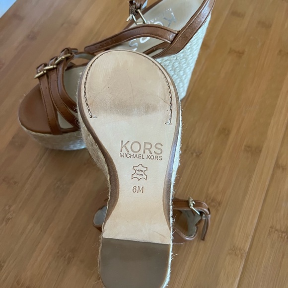 Kors Michael Kors Espadrilles Wedge Sandals! 6 M - Picture 4 of 5